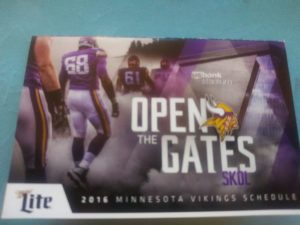 Minnesota Vikings - Miller Lite - 2016 - cover